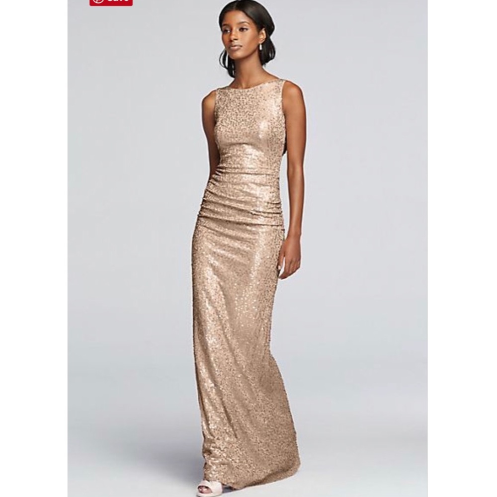 Gold sequin gown